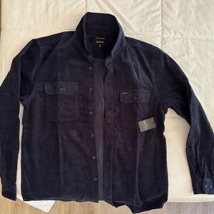 Brixton corduroy flannel Lg Navy Blue